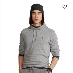 Mens Ralph Lauren sweat grey jersey hoodie. (New)